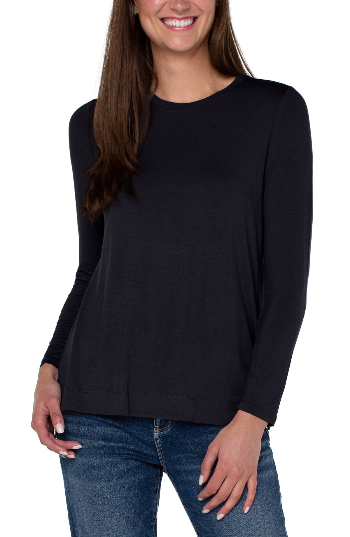 CREW NECK SWEATER WITH WIDE SLEEVE – LIVERPOOL LOS ANGELES